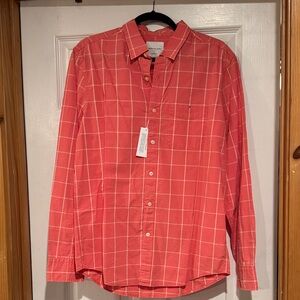 Men's Old Navy Coral Checkered Shirt